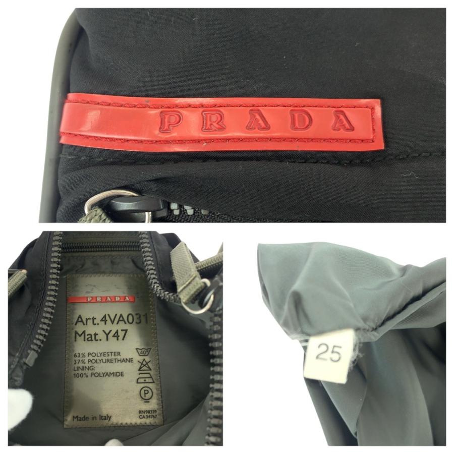 美品 PRADA SPORTS プラダスポーツ ブラック 黒 シルバー金具 ナイロン ショルダーバッグ ポシェット レディース 505028_3