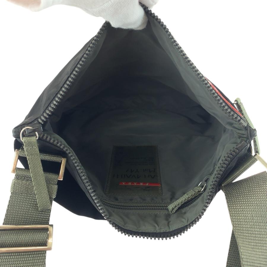 美品 PRADA SPORTS プラダスポーツ ブラック 黒 シルバー金具 ナイロン ショルダーバッグ ポシェット レディース 505028_7