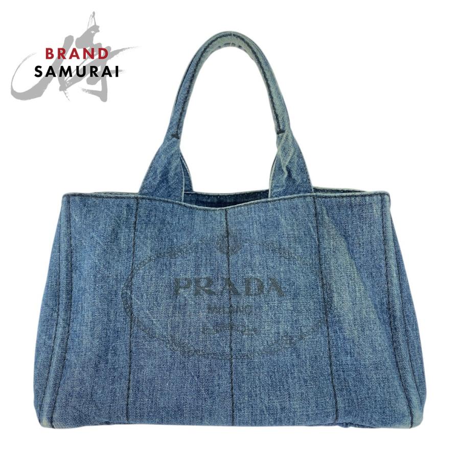 PRADA プラダ カナパ トートバッグ ハンドバッグ 三角ロゴ プレート