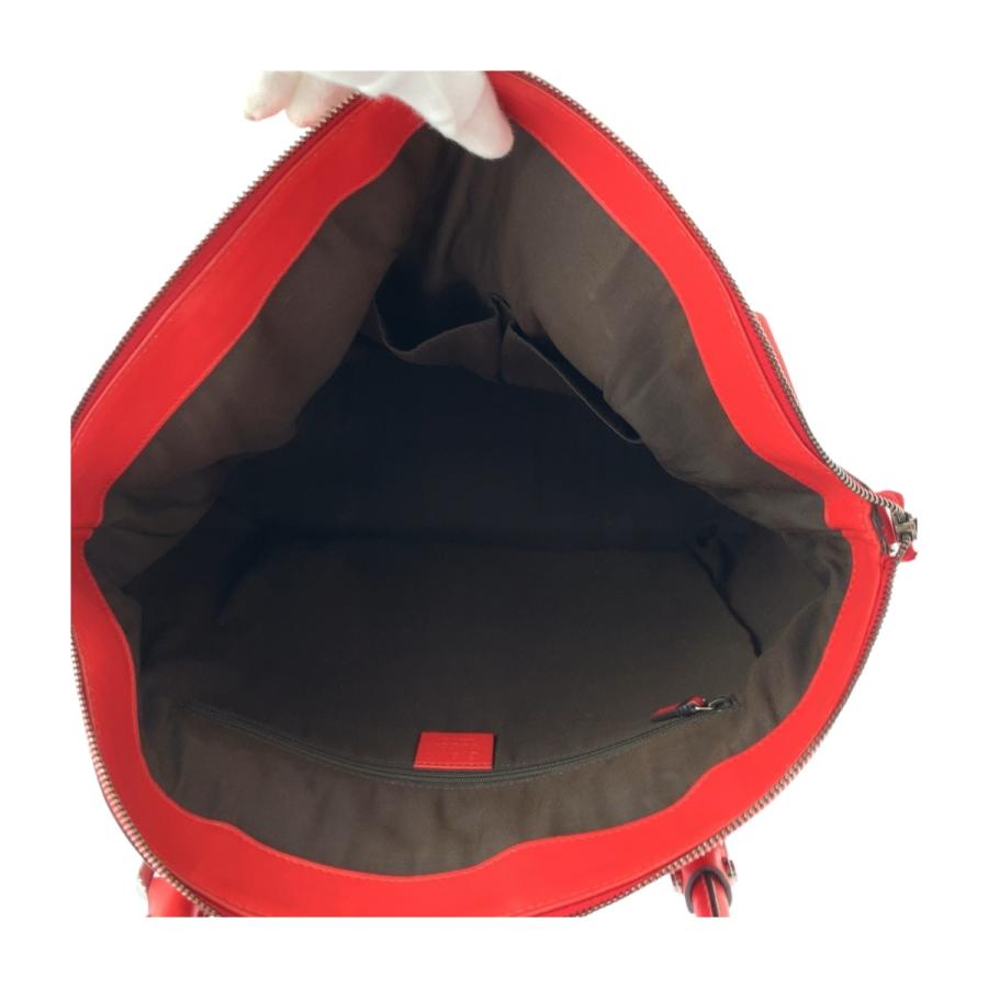 GUCCI（グッチ） 美品 グッチシマ レッド シルバー金具 レザー 339551