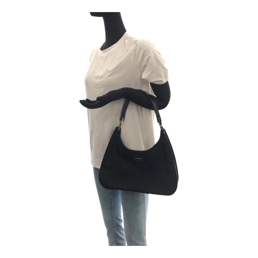 GUCCI（グッチ） 美品 ブラック 黒 シルバー金具 ナイロン/レザー 001