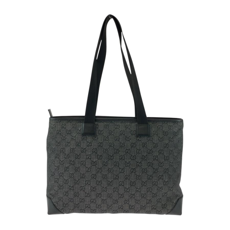 GUCCI（グッチ） 美品 ブラック 黒 シルバー金具 GGキャンバス 34339