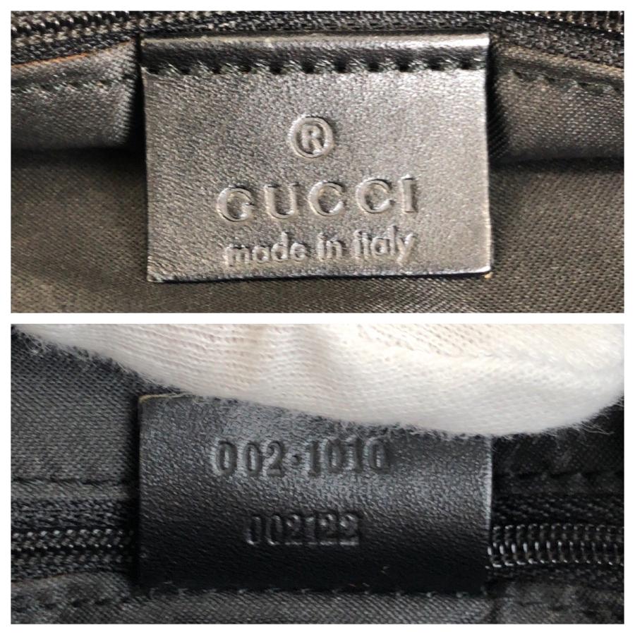 GUCCI グッチ バンブー ブラック 黒 シルバー金具 GGキャンバス 002・1010 ハンドバッグ  トートバッグ レディース 505083 | GUCCI | 03