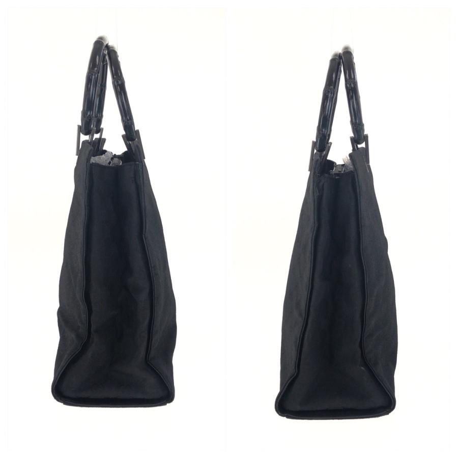 GUCCI（グッチ） バンブー ブラック 黒 シルバー金具 GGキャンバス 002