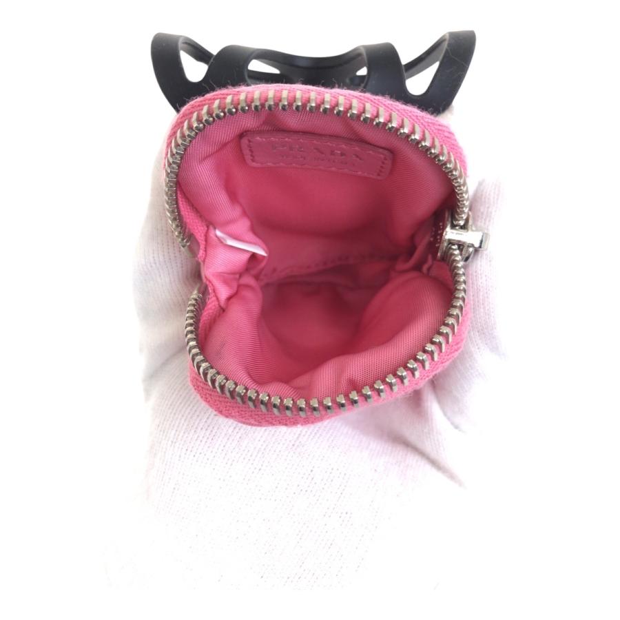PRADA（プラダ） 美品 テスート 三角ロゴプレート ピンク ナイロン 