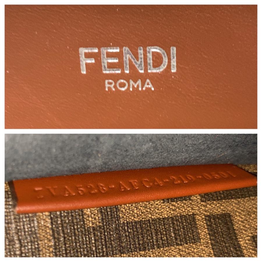 美品 FENDI フェンディ ピーカブー アイシーユー  ネイビー シルバー金具 レザー ショルダーバッグ トートバッグ 2way メンズ 505131 | FENDI | 03