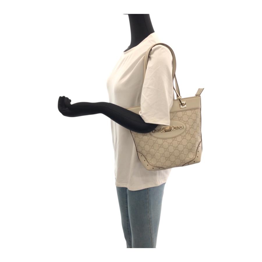 トートバッグ　GUCCI グッチシマ　レザー　ホワイト GUCCI（グッチ） グッチシマ ホワイト ゴールド 金具 レザー 145994