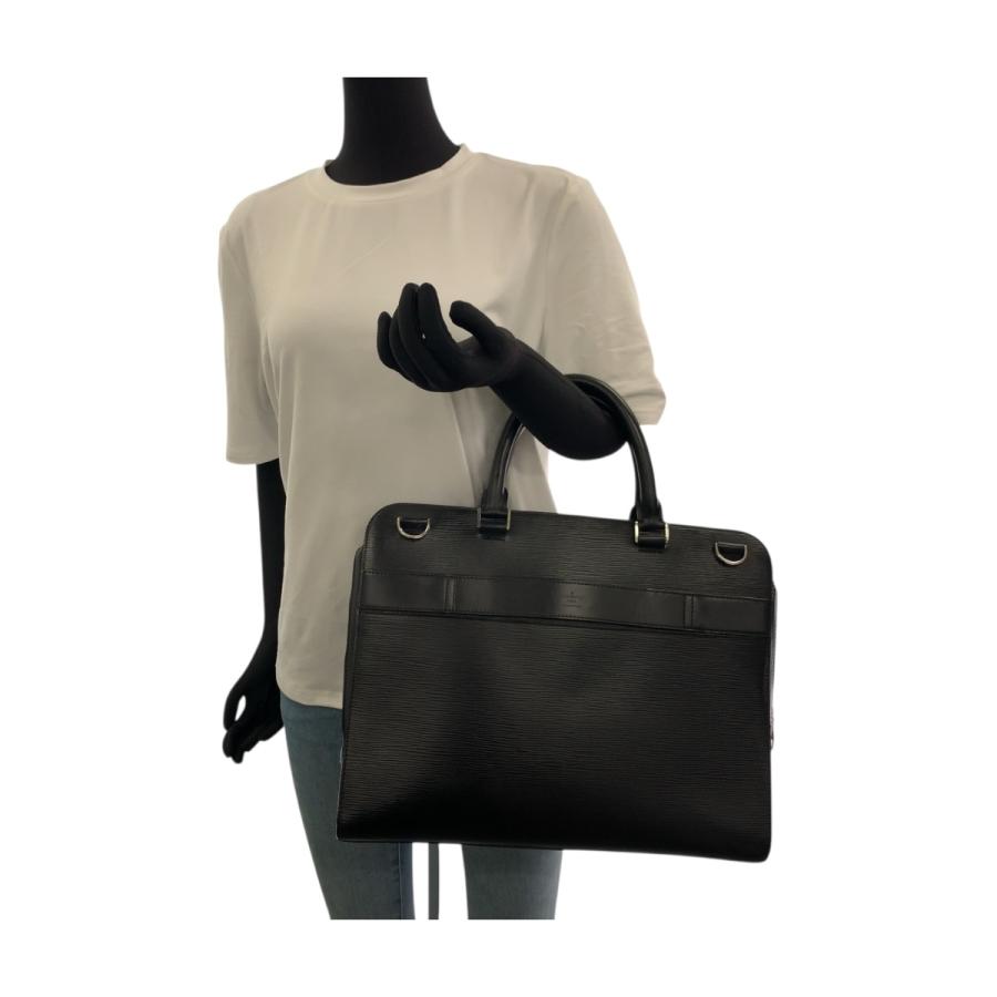 LOUIS VUITTON ルイヴィトン エピ バサーノMM ノワール ブラック