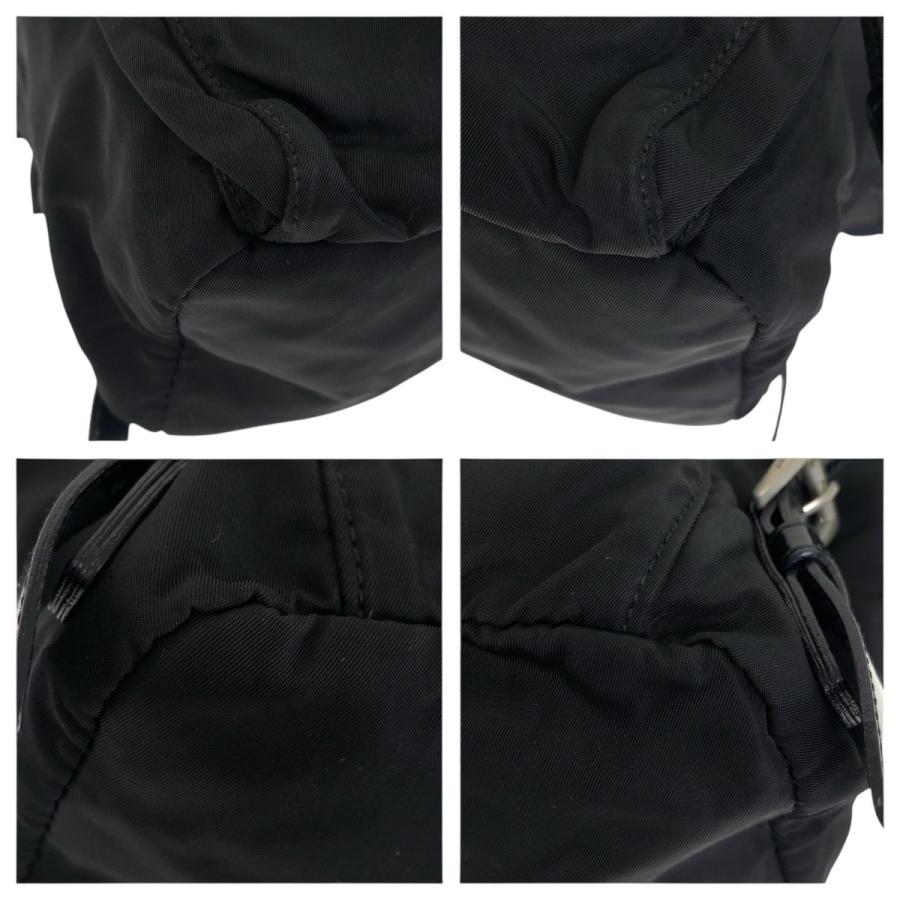 PRADA（プラダ） テスート 三角ロゴマーク ブラック 黒 シルバー金具