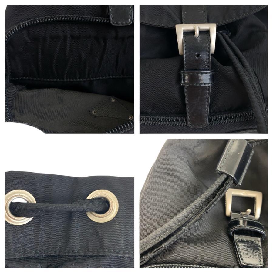 PRADA（プラダ） テスート 三角ロゴマーク ブラック 黒 シルバー金具