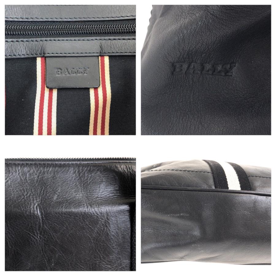 美品 BALLY バリー トレインスポッティング ブラック 黒 ホワイト シルバー金具 レザー ビジネスバッグ ブリーフケース メンズ 505158 | Bally | 03