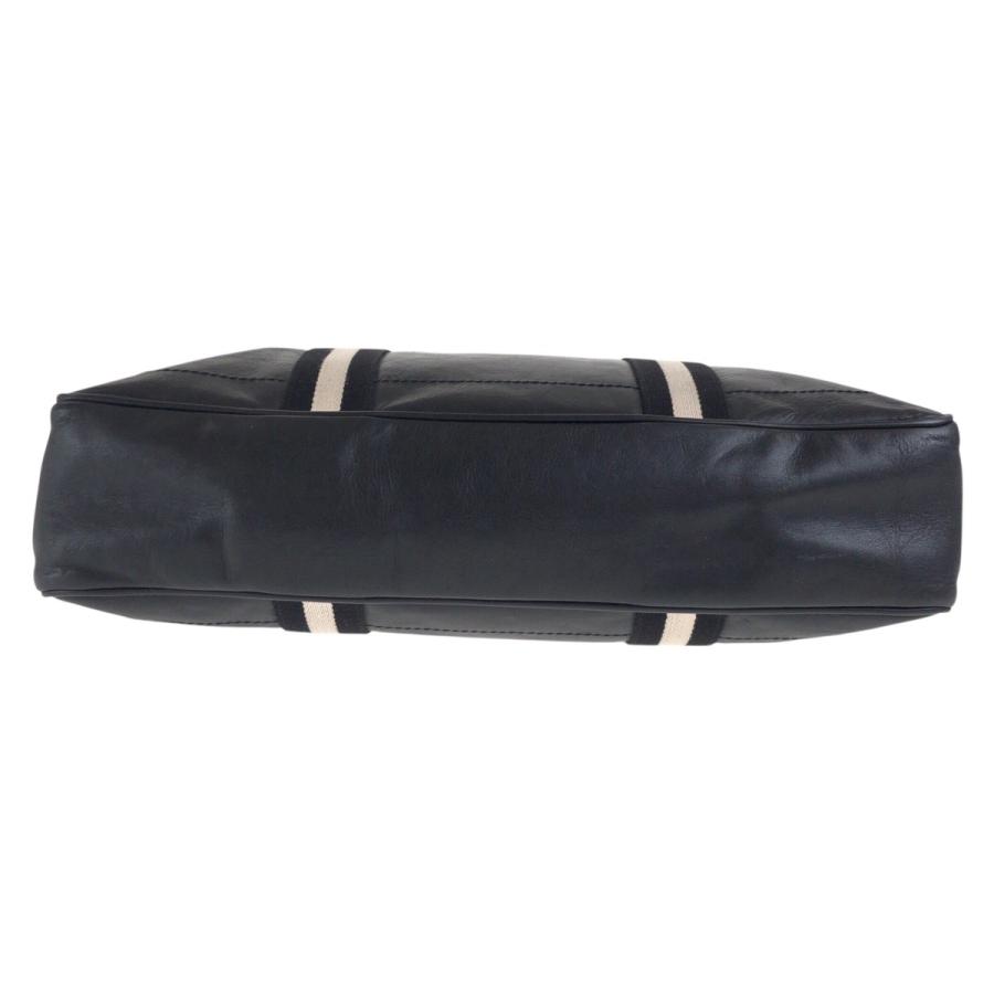 美品 BALLY バリー トレインスポッティング ブラック 黒 ホワイト シルバー金具 レザー ビジネスバッグ ブリーフケース メンズ 505158 | Bally | 07