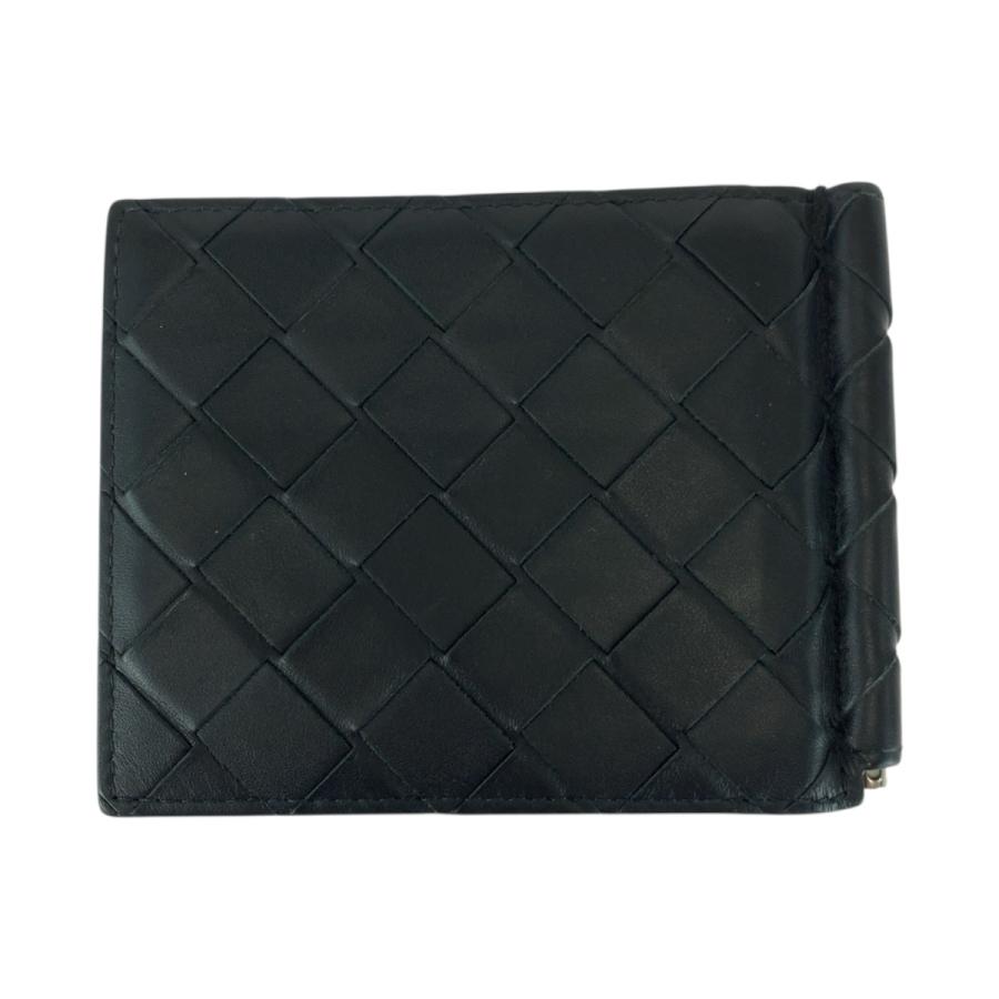 美品 BOTTEGAVENETA ボッテガヴェネタ イントレチャート ブラック 黒 シルバー金具 レザー 折財布 マネークリップ メンズ 505167 |  | 01