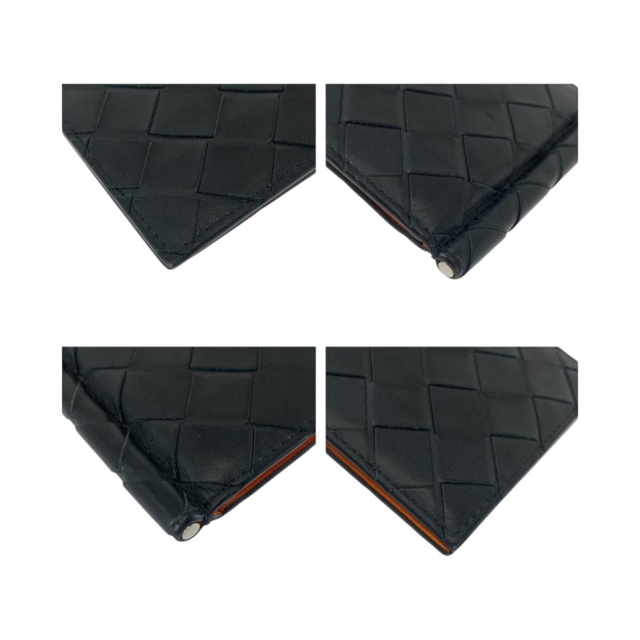 美品 BOTTEGAVENETA ボッテガヴェネタ イントレチャート ブラック 黒 シルバー金具 レザー 折財布 マネークリップ メンズ 505167 |  | 03