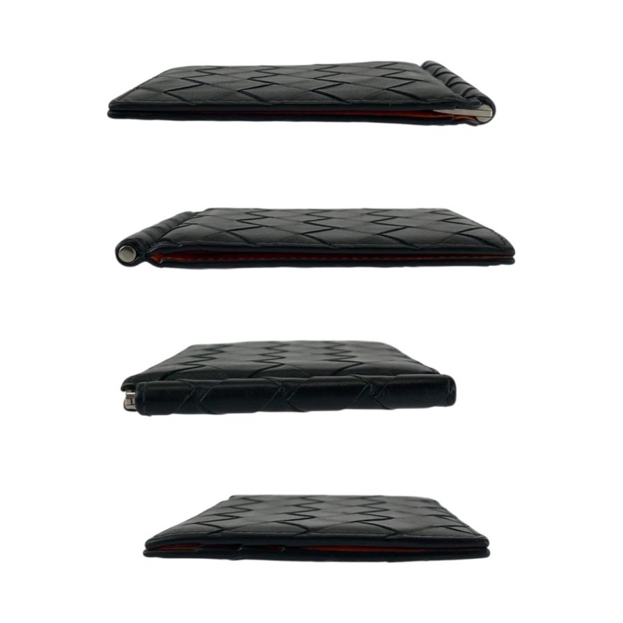 美品 BOTTEGAVENETA ボッテガヴェネタ イントレチャート ブラック 黒 シルバー金具 レザー 折財布 マネークリップ メンズ 505167 |  | 08