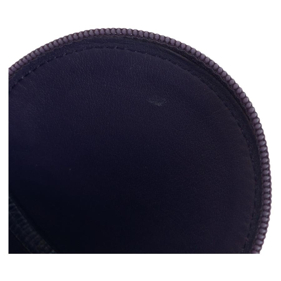 LOEWE（ロエベ） 美品 アナグラム ブルー シルバー金具 レザー コイン