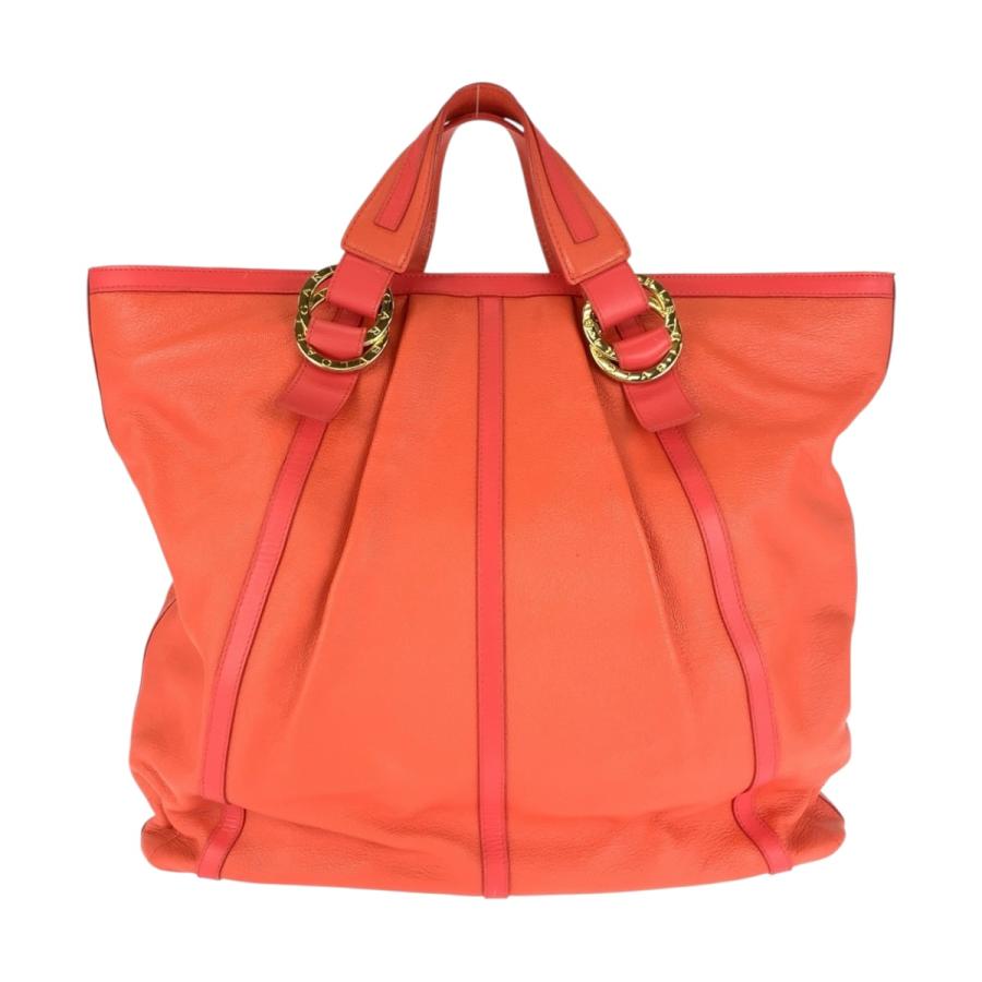 美品 BVLGARI ブルガリ チャンドラ ピンク ゴールド金具 レザー トートバッグ ハンドバッグ レディース 505185 | BVLGARI | 01