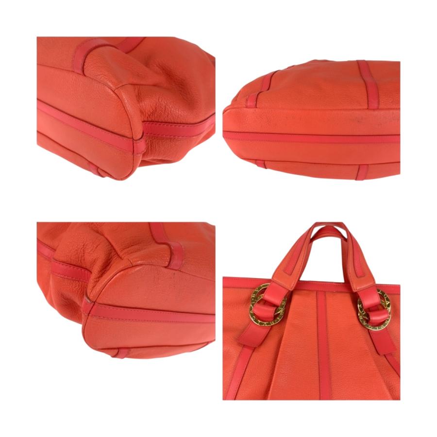 美品 BVLGARI ブルガリ チャンドラ ピンク ゴールド金具 レザー トートバッグ ハンドバッグ レディース 505185 | BVLGARI | 04