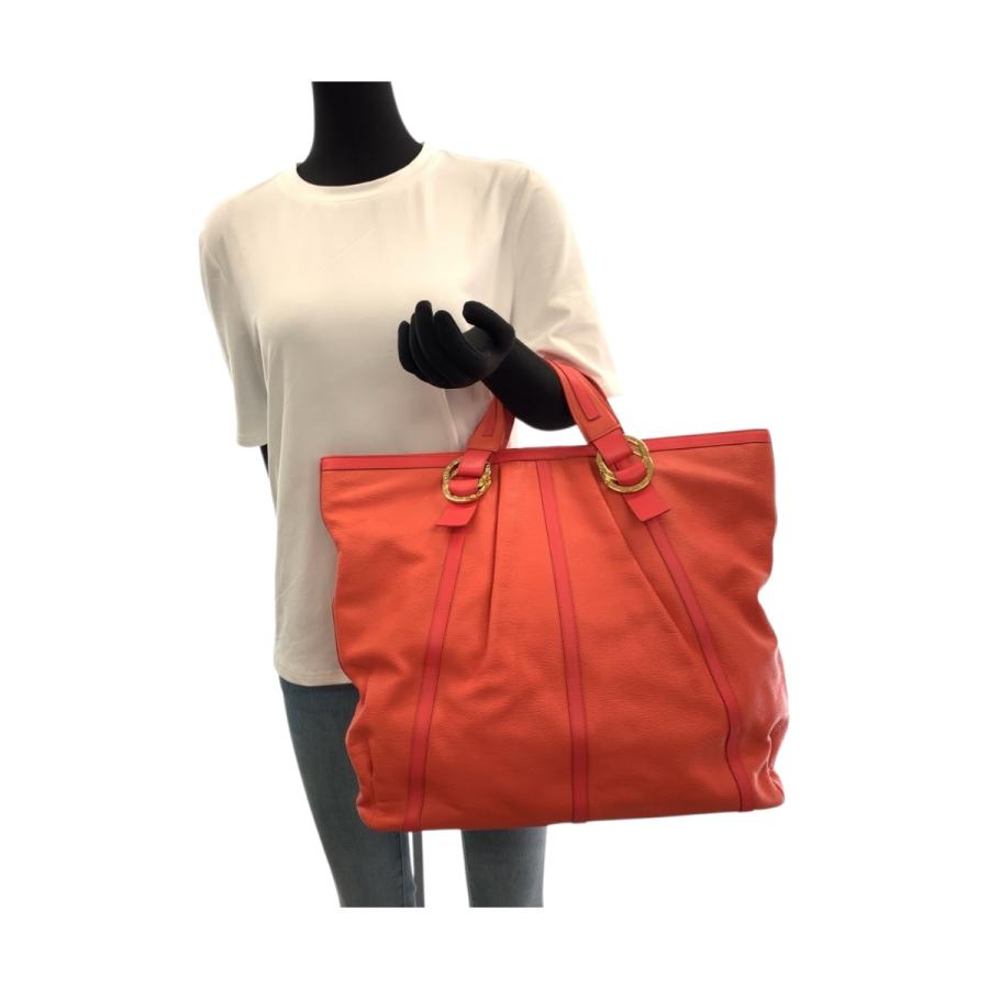 美品 BVLGARI ブルガリ チャンドラ ピンク ゴールド金具 レザー トートバッグ ハンドバッグ レディース 505185 | BVLGARI | 06