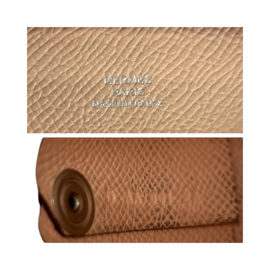 美品 HERMES エルメス バスティア ローズテキサス シルバー金具 シェブルミゾル コインケース 小銭入れ D刻印 レディース 505209 | HERMES | 05
