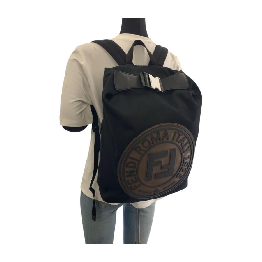 FENDI 美品 フェンディ ブラック 黒 ブラウン シルバー金具