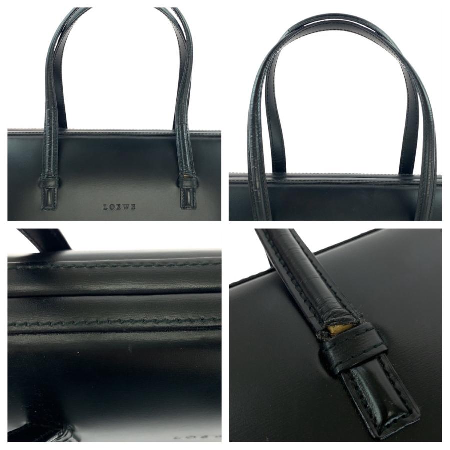 LOEWE（ロエベ） ヴィンテージ ブラック 黒 ゴールド金具 レザー
