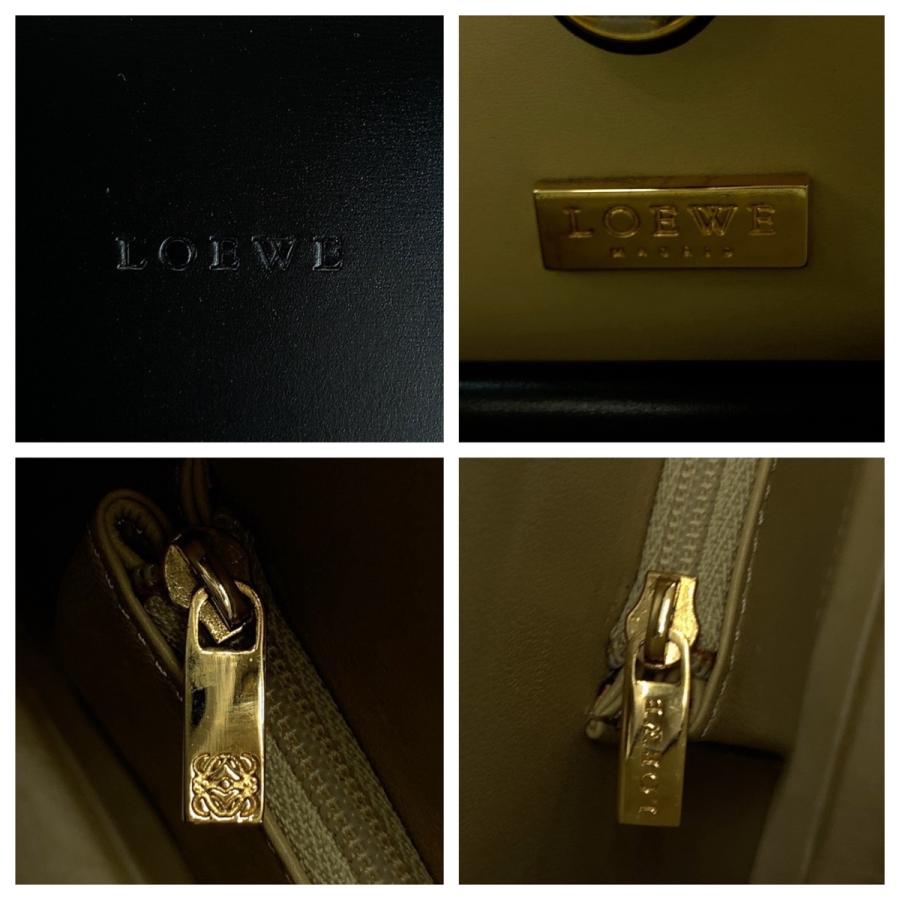 LOEWE（ロエベ） ヴィンテージ ブラック 黒 ゴールド金具 レザー
