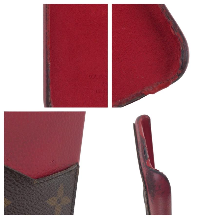 LOUIS VUITTON - 美品★ルイヴィトン M68894 モノグラム バンパー X/XS対応 レザー アイフォンケース/スマホケース 赤×モノグラム 伊製 箱・保管袋付 LOUIS VUITTON ルイヴィトン モノグラム バンパー 男女兼用
