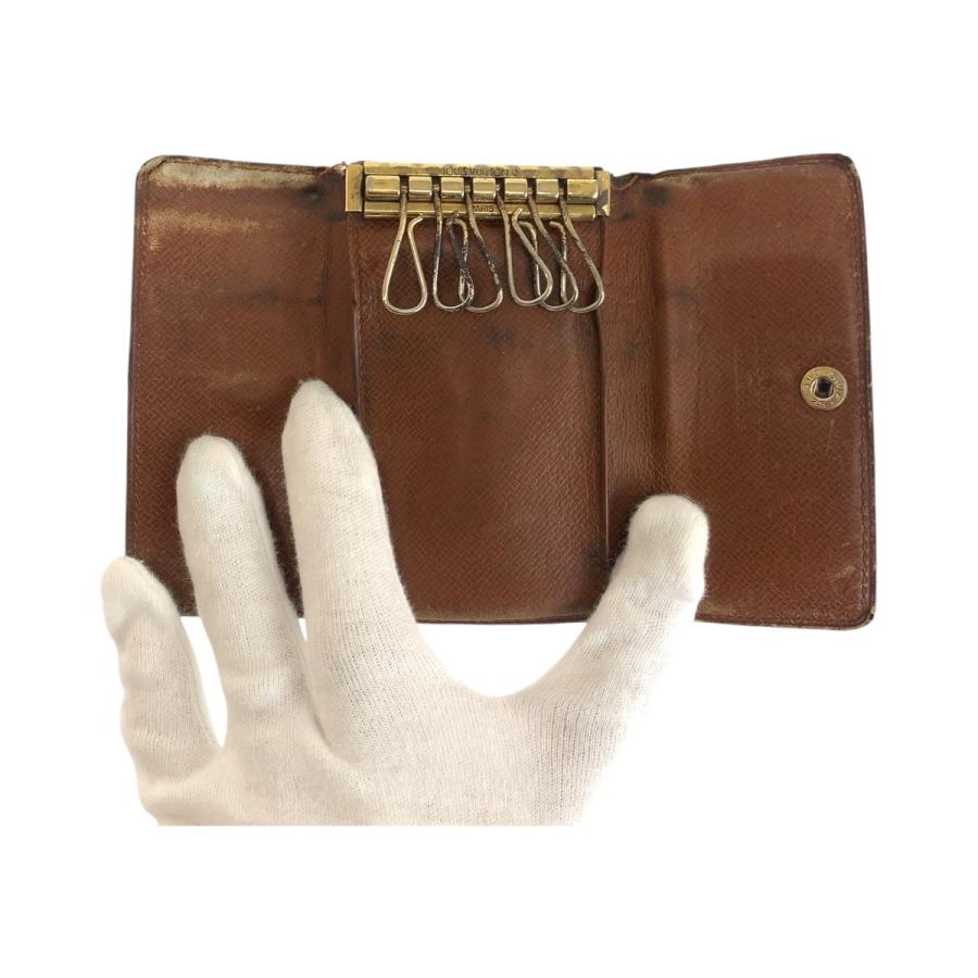 LOUIS VUITTON ルイヴィトン モノグラム ミュルティクレ6 ブラウン ゴールド金具 PVC M62630 キーケース 6連 男女兼用 レディース 505256 | LOUIS VUITTON | 05