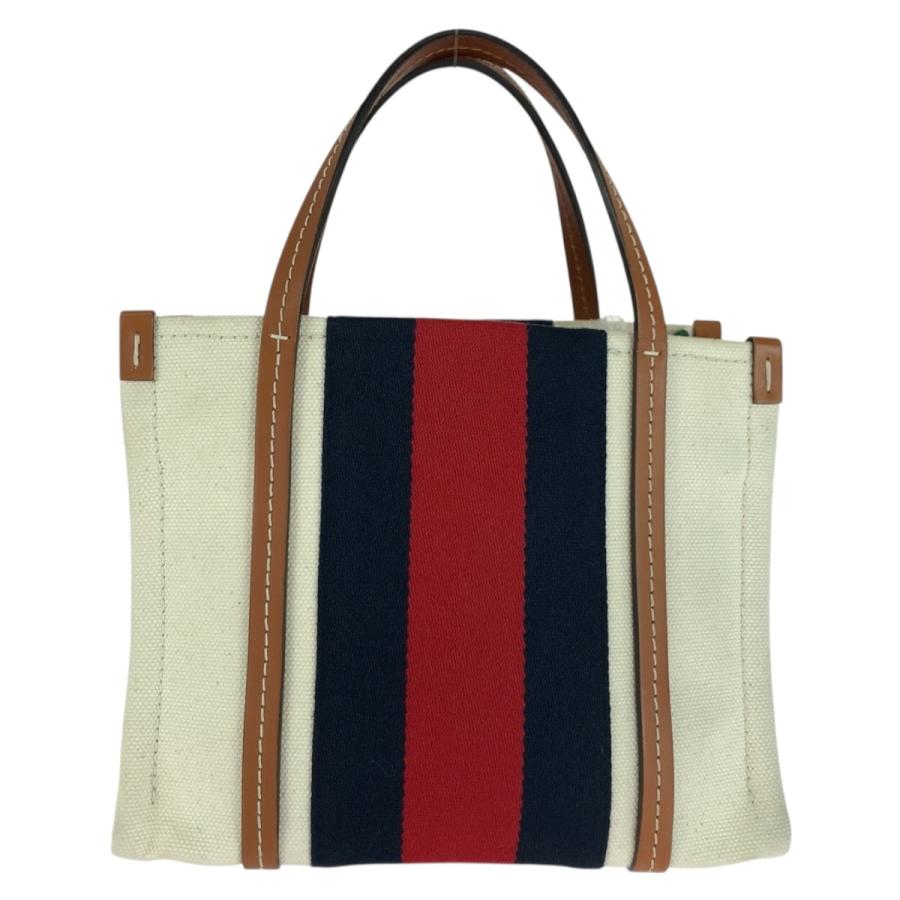 美品 GUCCI グッチ インターロッキング ホワイト ブラウン ゴールド金具 キャンバス ショルダーバッグ トートバッグ 2way 505273 | GUCCI | 01