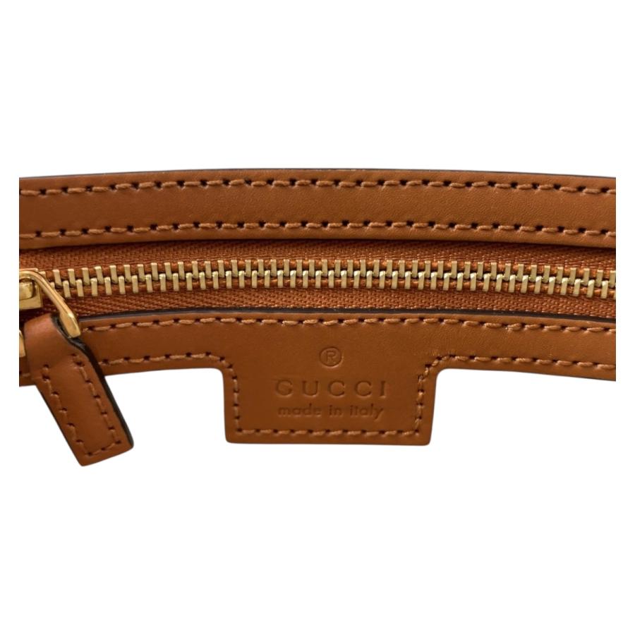 美品 GUCCI グッチ インターロッキング ホワイト ブラウン ゴールド金具 キャンバス ショルダーバッグ トートバッグ 2way 505273 | GUCCI | 03