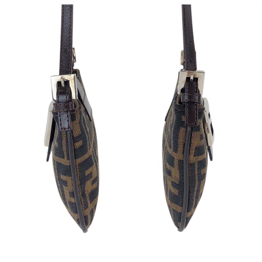 美品 FENDI フェンディ ズッカ マンマバケット ブラウン キャンバス 2241 26766 009 ショルダーバッグ ハンドバッグ レディース 505299 | FENDI | 06