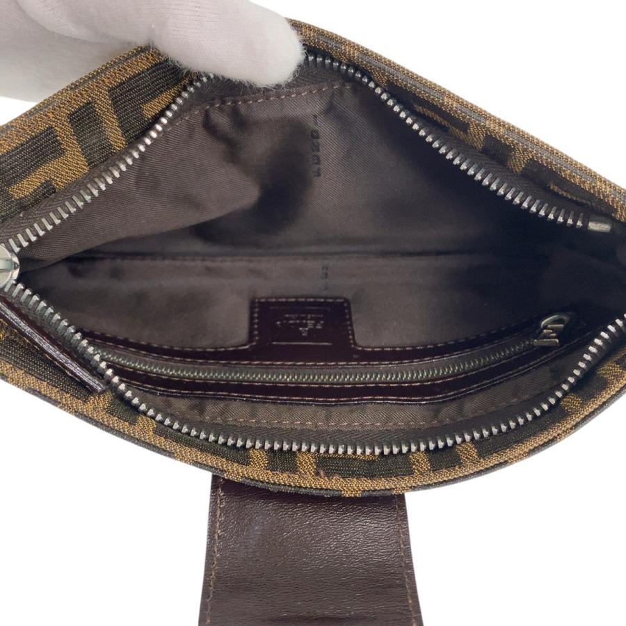 FENDI（フェンディ） 美品 ズッカ マンマバケット ブラウン キャンバス