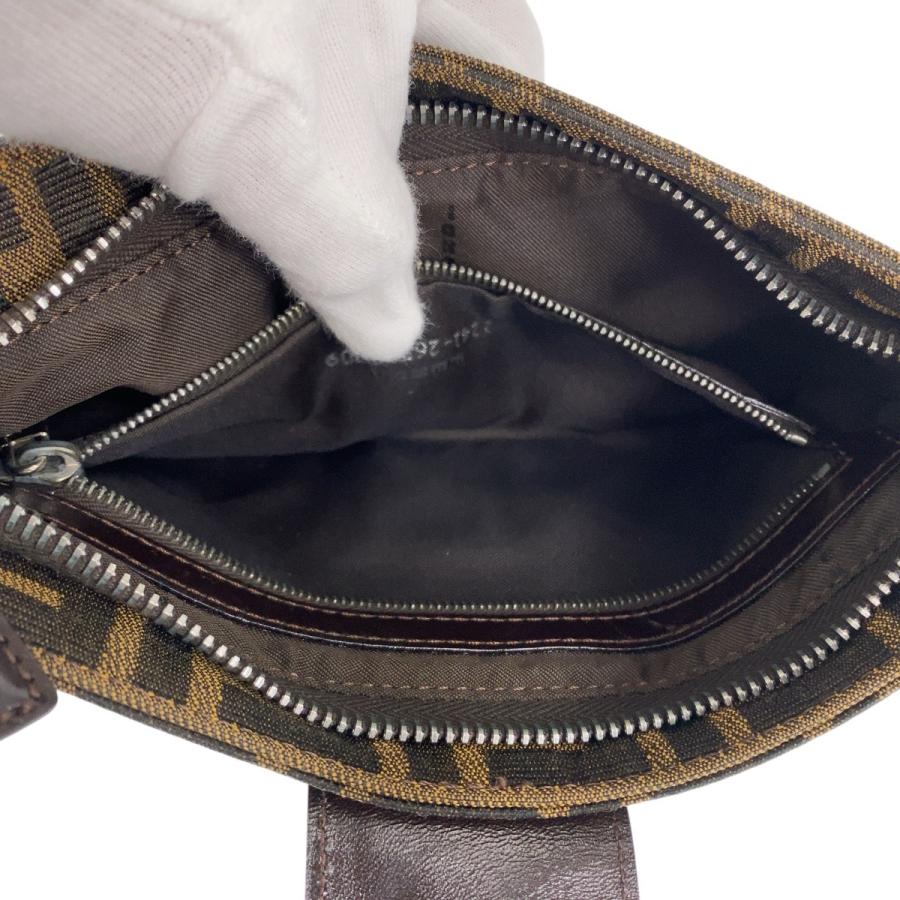 美品 FENDI フェンディ ズッカ マンマバケット ブラウン キャンバス 2241 26766 009 ショルダーバッグ ハンドバッグ レディース 505299 | FENDI | 08