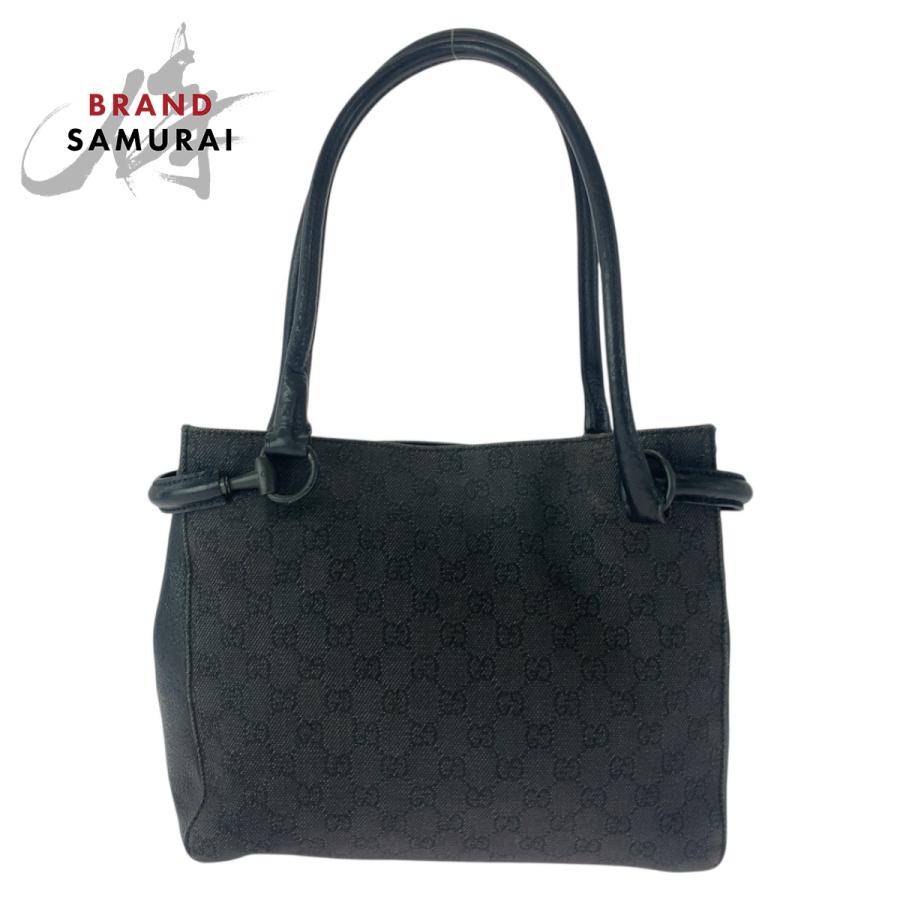 GUCCI キャンバス　ハンドバッグ　グッチシマライン　ブラック GUCCI（グッチ） ブラック 黒 ブラック金具 GGキャンバス 101971