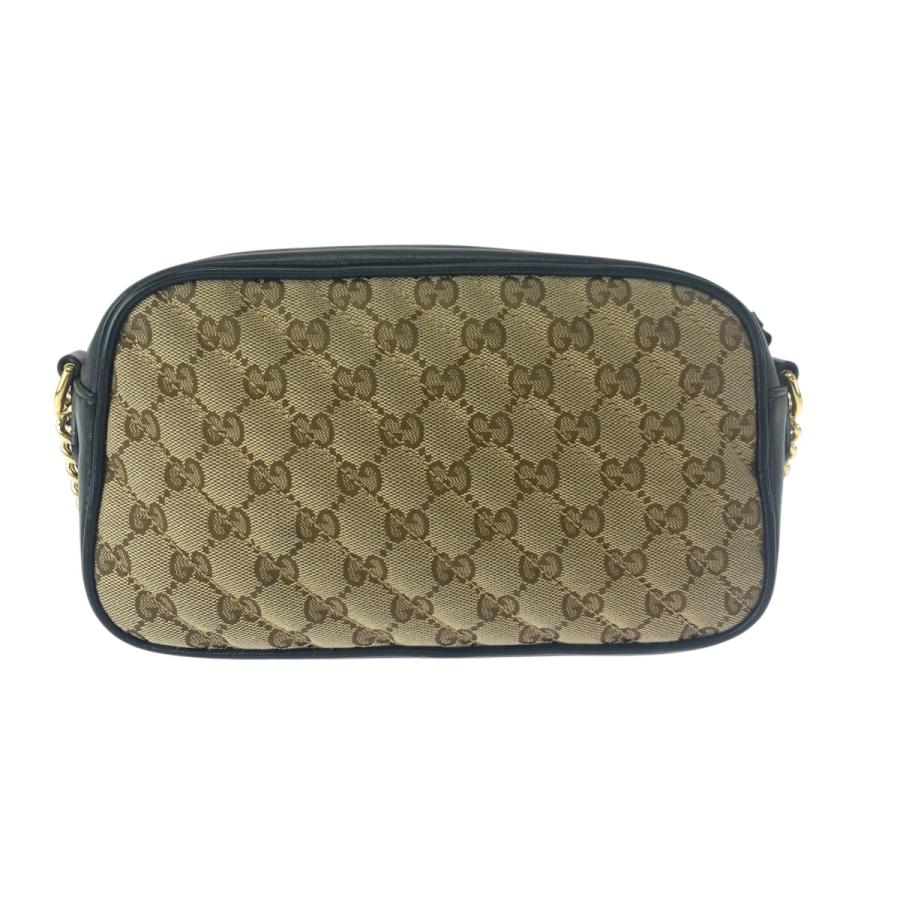 美品 GUCCI グッチ GGマーモント キルティング ベージュ ブラウン ゴールド金具 GGキャンバス 447632 ショルダーバッグ レディース 505319_1