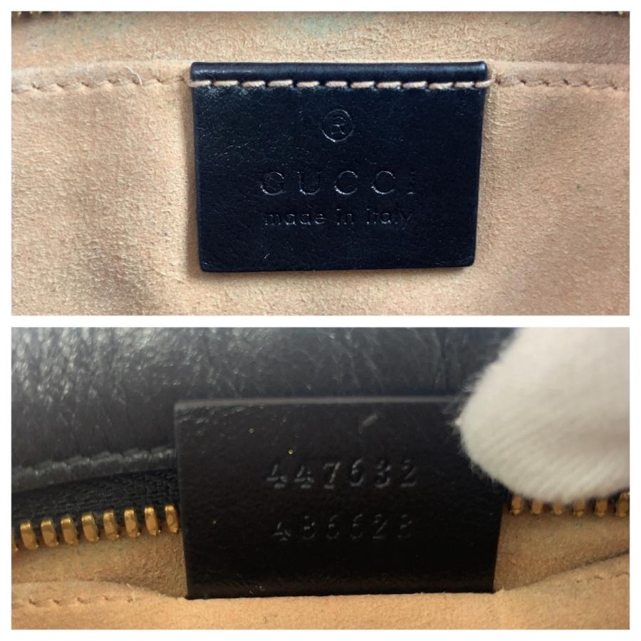 美品 GUCCI グッチ GGマーモント キルティング ベージュ ブラウン ゴールド金具 GGキャンバス 447632 ショルダーバッグ レディース 505319_3