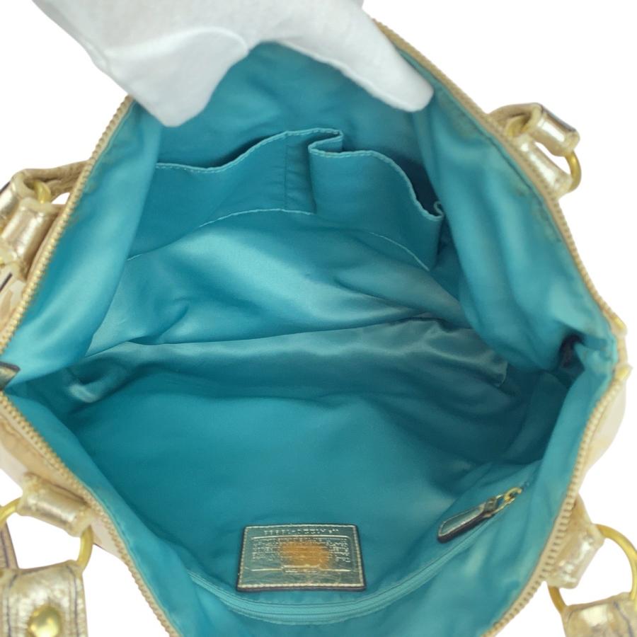 COACH（コーチ） シグネチャー ベージュ ゴールド キャンバス/レザー