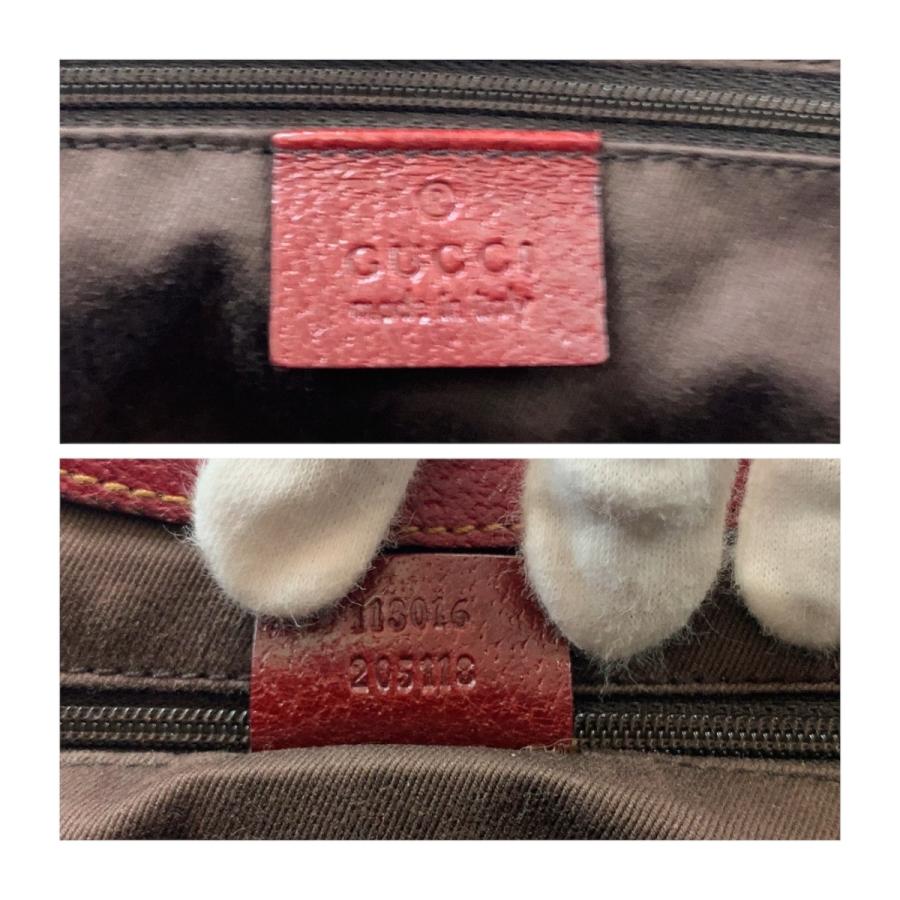 美品 GUCCI グッチ ベージュ レッド シルバー金具 GGキャンバス 113061 トートバッグ ショルダーバッグ レディース 505362 | GUCCI | 03