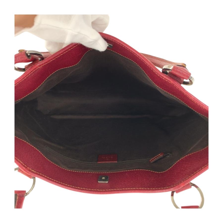 美品 GUCCI グッチ ベージュ レッド シルバー金具 GGキャンバス 113061 トートバッグ ショルダーバッグ レディース 505362 | GUCCI | 08