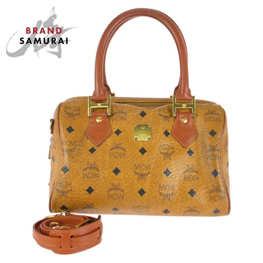 MCM（エムシーエム） 美品 エム シー エム ヴィセトス ブラウン 