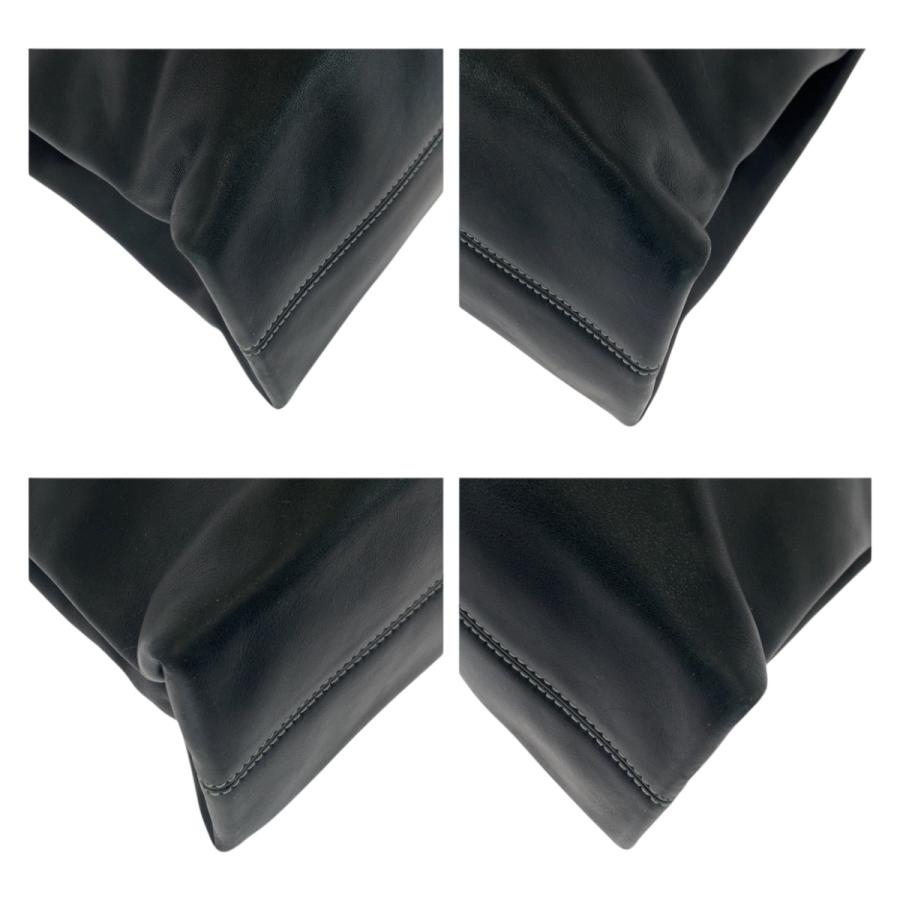 美品 BVLGARI ブルガリ ロゴプレート ブラック 黒 シルバー金具 レザー トートバッグ ショルダーバッグ レディース 505389 | BVLGARI | 02