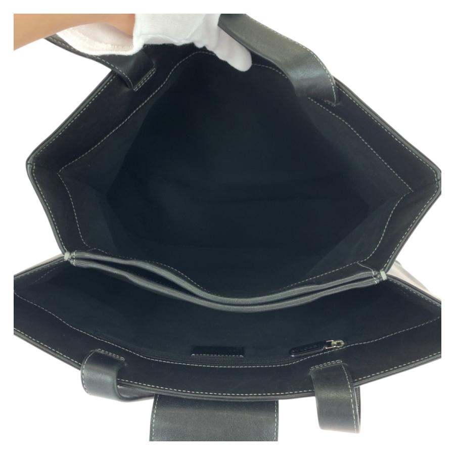 美品 BVLGARI ブルガリ ロゴプレート ブラック 黒 シルバー金具 レザー トートバッグ ショルダーバッグ レディース 505389 | BVLGARI | 08