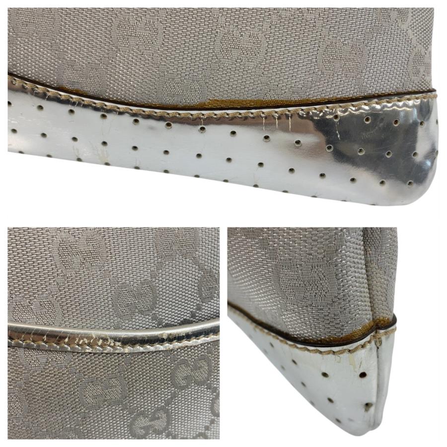 GUCCI グッチ シェリーライン グレー シルバー GGキャンバス 147671 ショルダーバッグ ポシェット レディース 505411_4