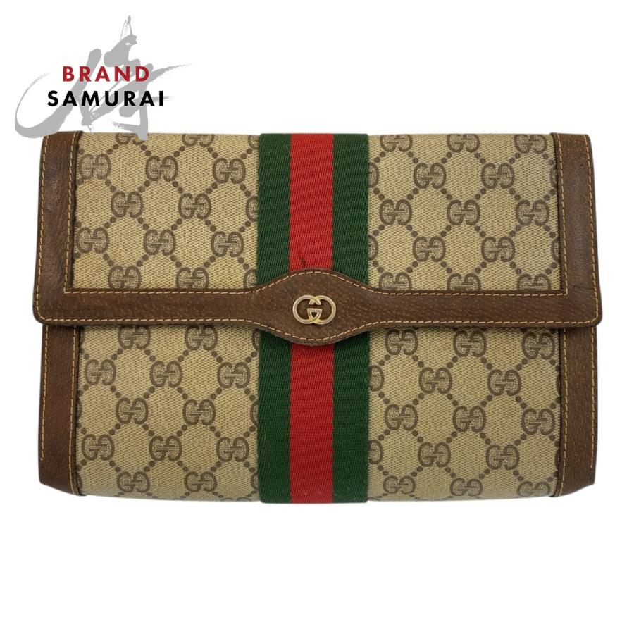 GUCCI（グッチ） ヴィンテージ シェリーライン ベージュ ブラウン GG