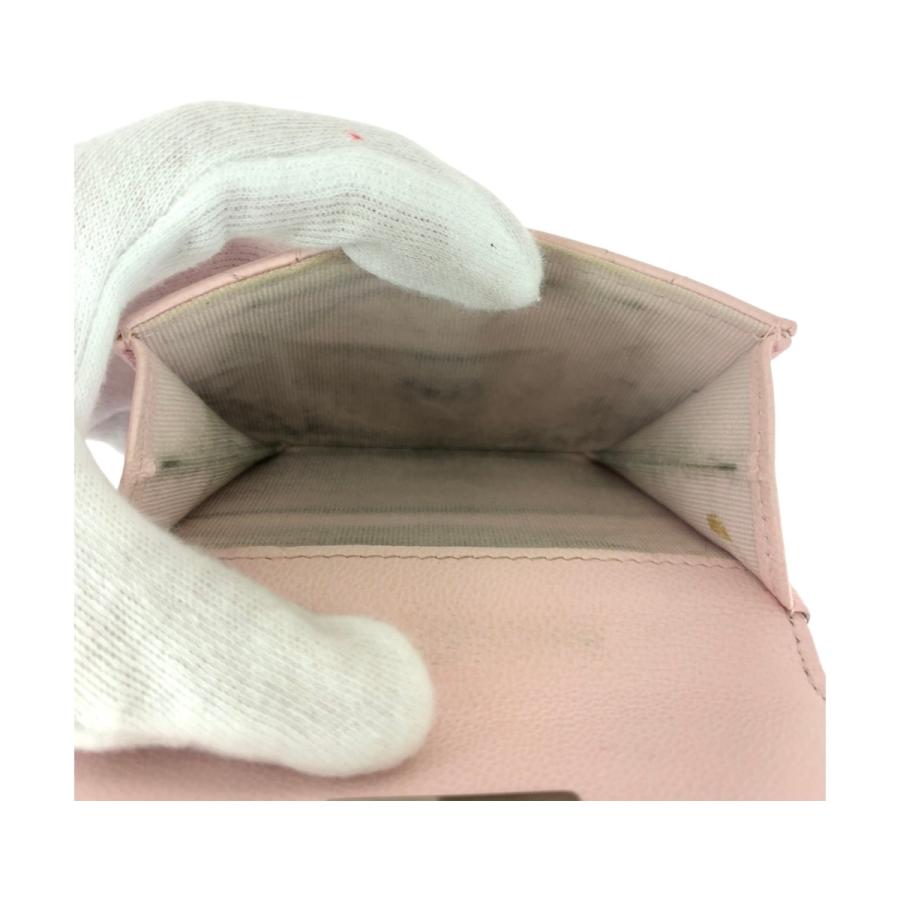 CHANEL シャネル マトラッセ ココマーク ピンク シルバー金具 レザー  