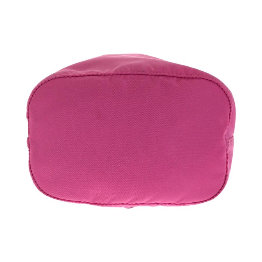 美品 PRADA プラダ テスート 三角ロゴプレート ピンク シルバー金具 ナイロン 1NE369  ポーチ 巾着 レディース 505474 | PRADA | 08
