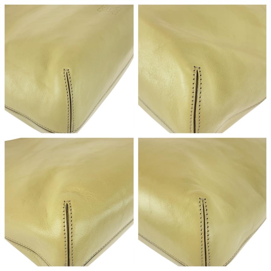 美品 HIROFU ヒロフ ベージュ クリーム シルバー金具 レザー 2007601 ショルダーバッグ レディース 505489 | HIROFU | 02