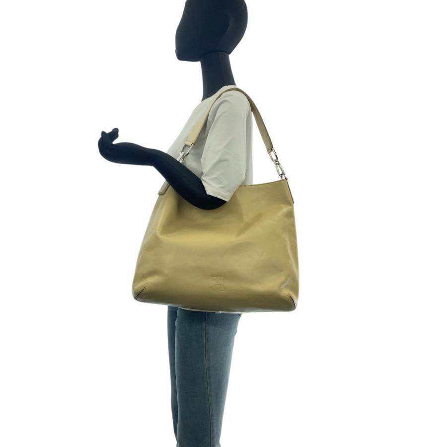 美品 HIROFU ヒロフ ベージュ クリーム シルバー金具 レザー 2007601 ショルダーバッグ レディース 505489 | HIROFU | 06