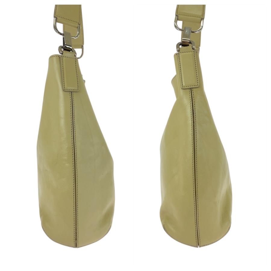 美品 HIROFU ヒロフ ベージュ クリーム シルバー金具 レザー 2007601 ショルダーバッグ レディース 505489 | HIROFU | 07